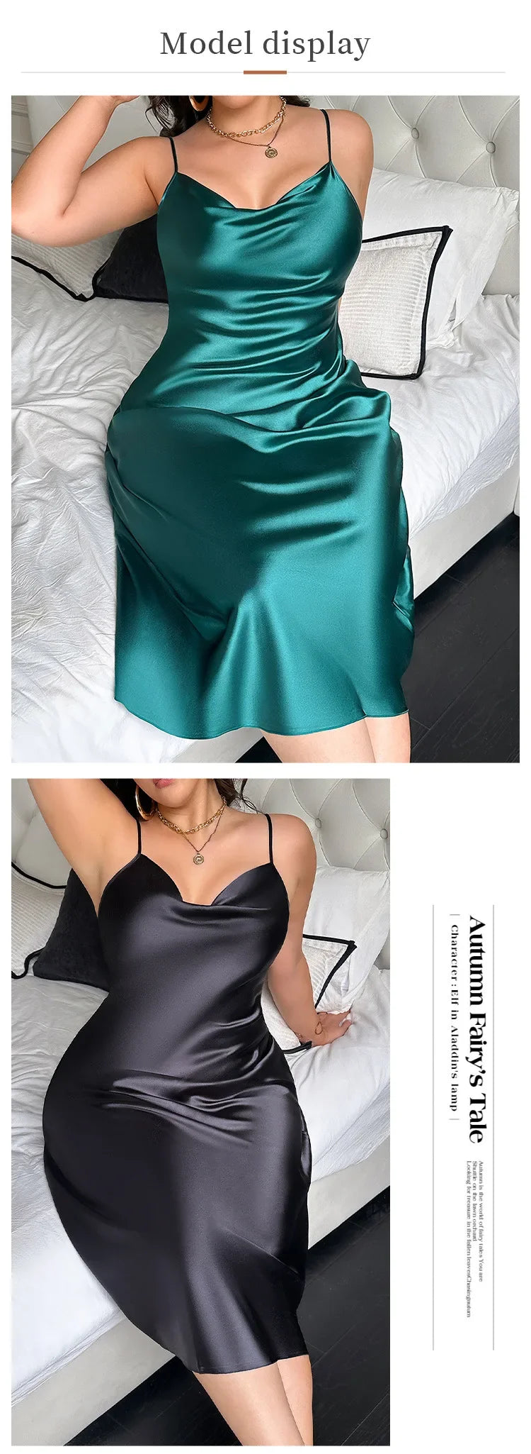 Long Nightgown Loose Satin Loungewear