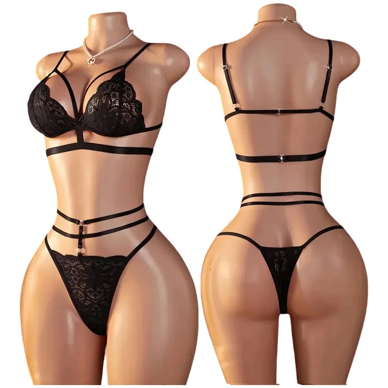Sexy Lingerie Open Bra And Panty Sets