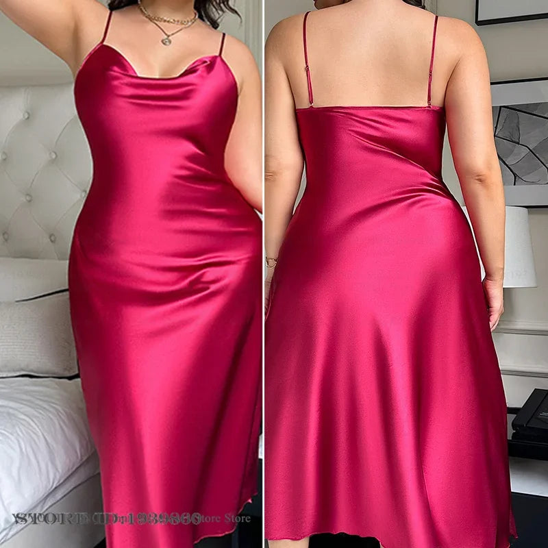 Long Nightgown Loose Satin Loungewear