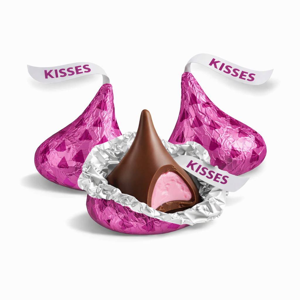 Hershey's Kisses Milk Chocolate – Strawberry Flavor Creme – Bulk value Bag