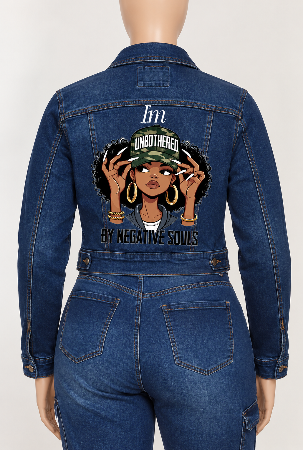 Distinguished Ragz "Unbothered" Denim Classic-Cut Jacket