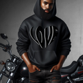 Love Heart | Premium Black Hoodie | Sleek, Bold & Full of Love