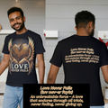 Love Never Fails | Winged Heart Tee | Faith, Love & Timeless Truth