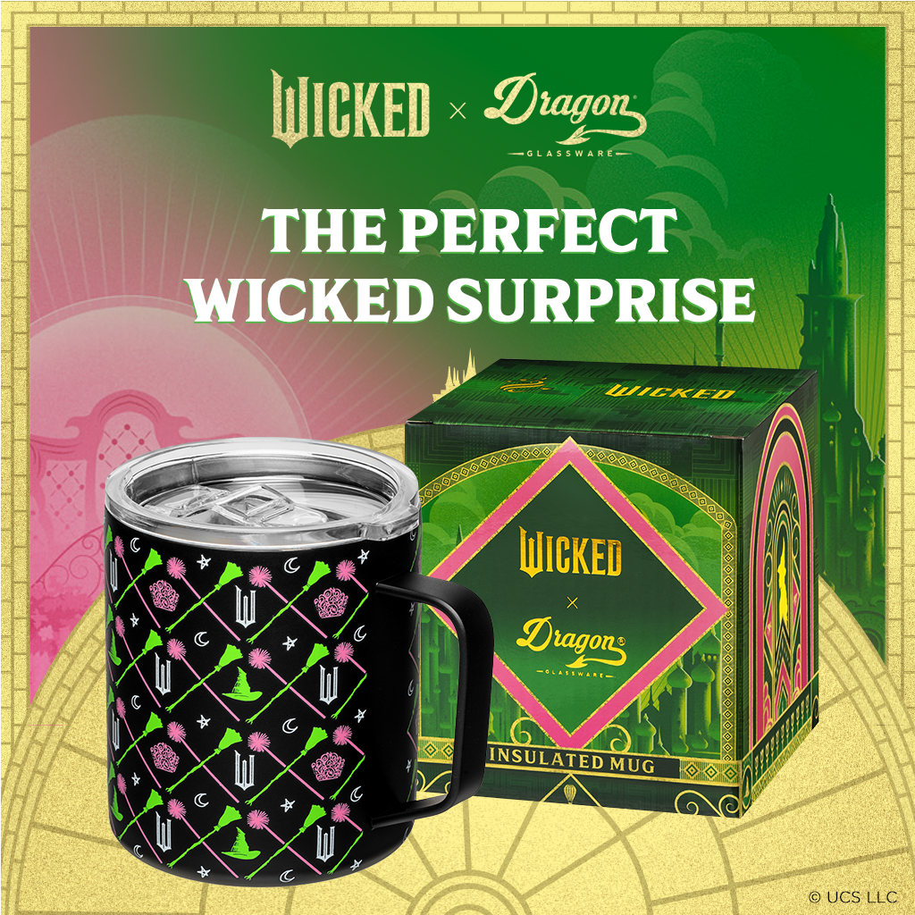 Wicked Black Stainless Steel Camp Mug - 12 oz