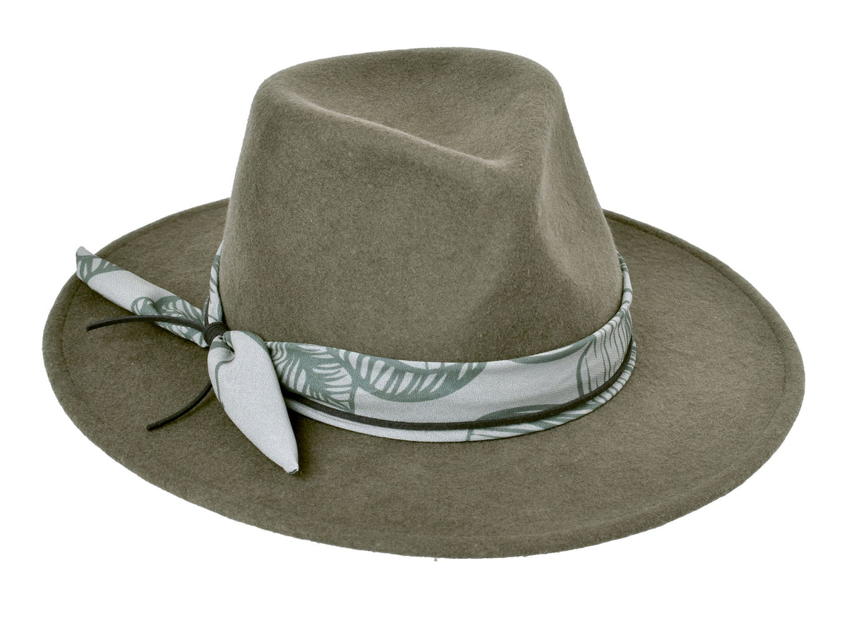 Wool Felt Hat Rain Forest