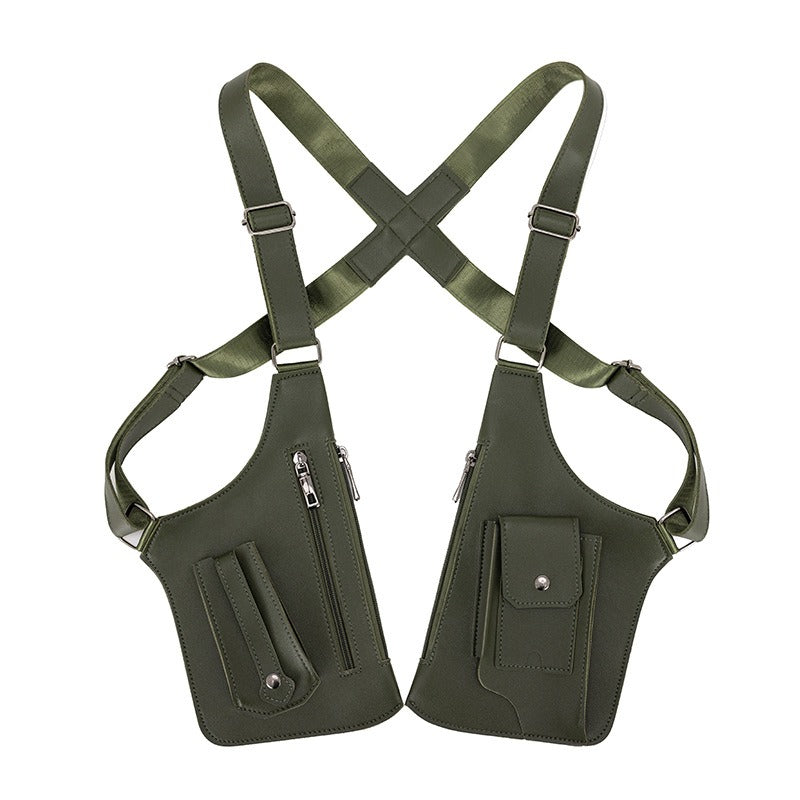 Men's Retro Underarm Backpack Belt Bag