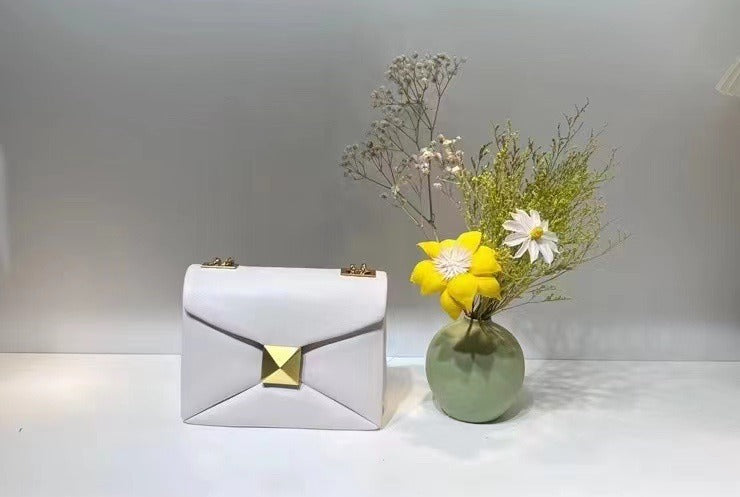 Candy-Green Leather Tote Bag