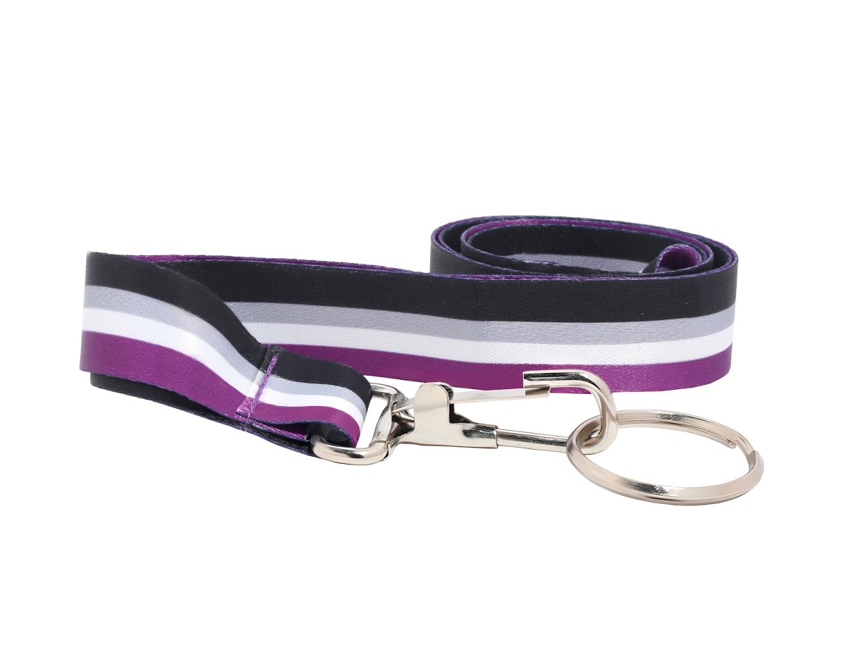 1/5/10/25 Asexual Flag Lanyards