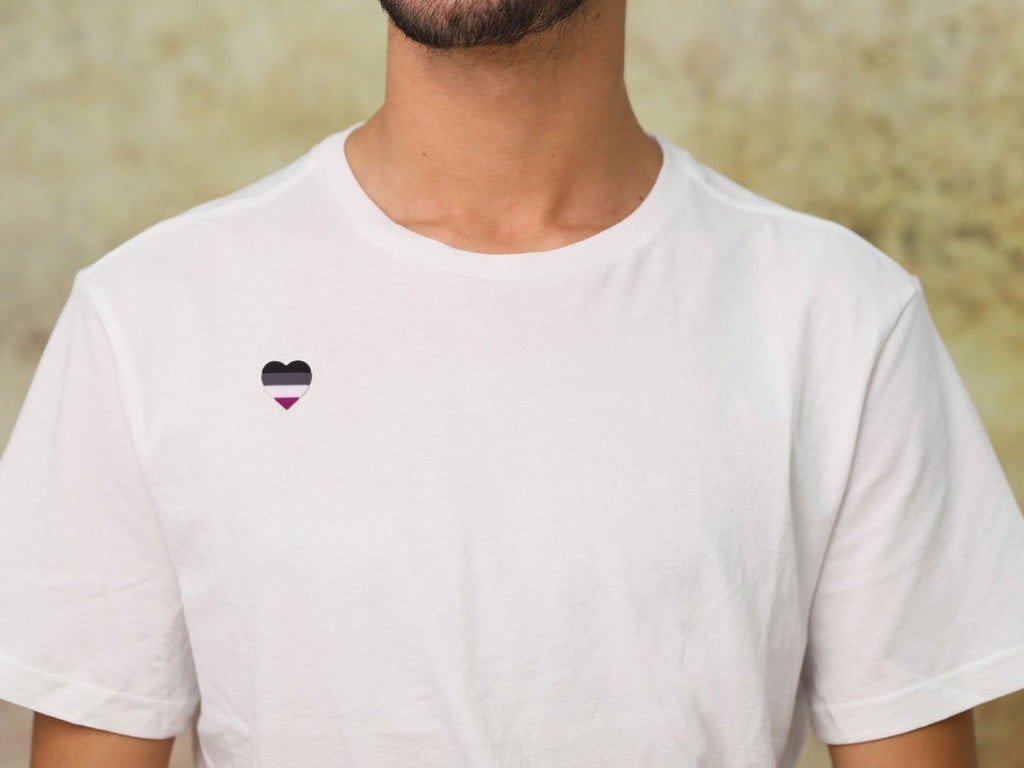 10/21/100/500 Asexual Flag Heart Silicone Pins