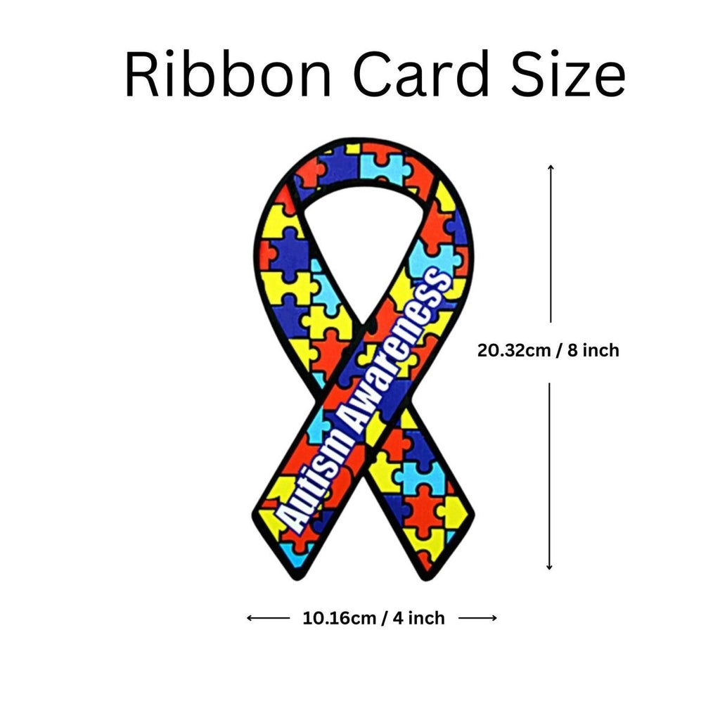 50 Autism Awareness Paper Ribbons (50/Pack)