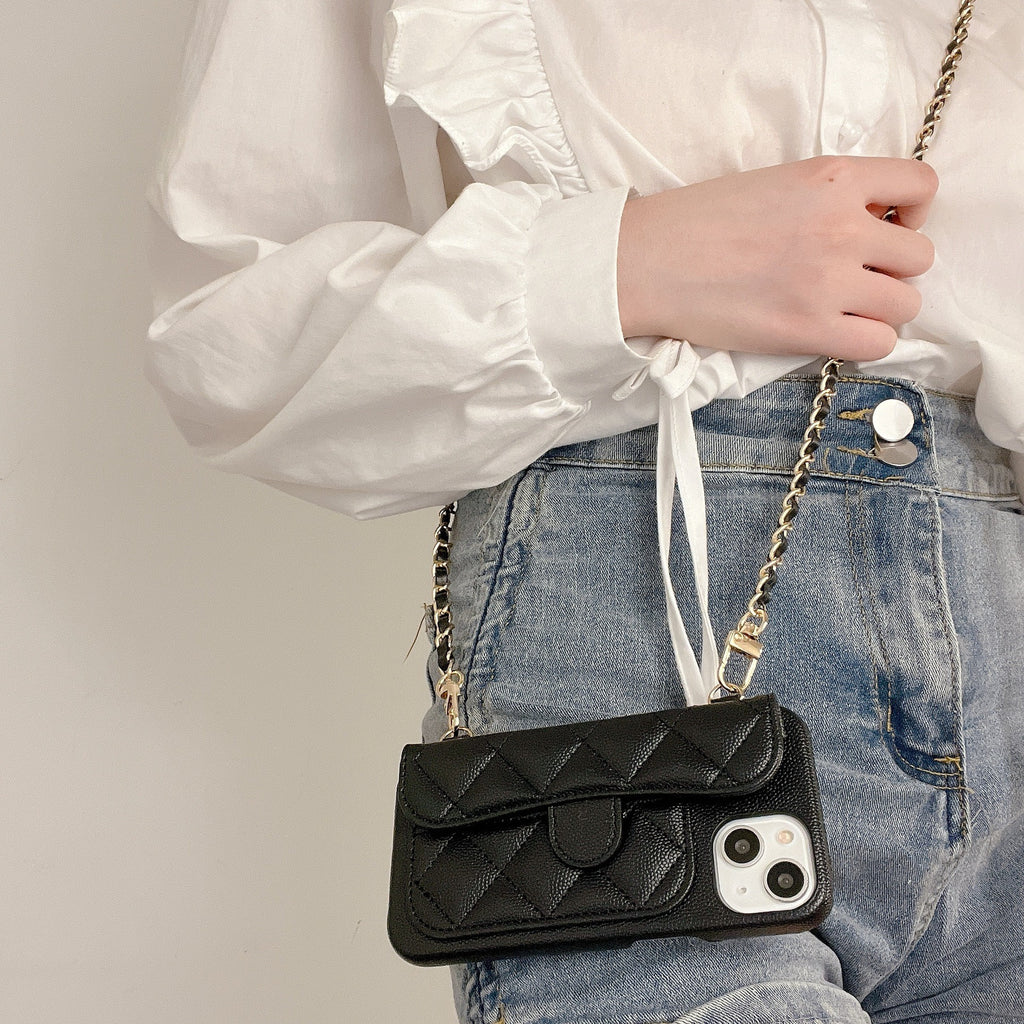 Crossbody Rope Phone Case with Card Holder