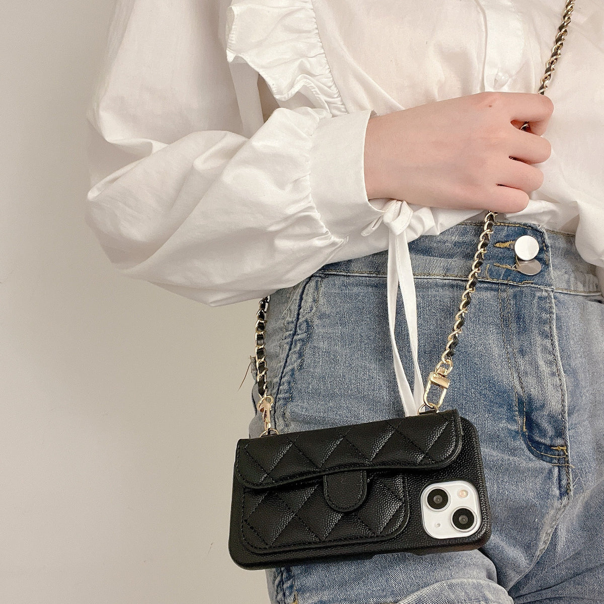 Crossbody Rope Phone Case with Card Holder