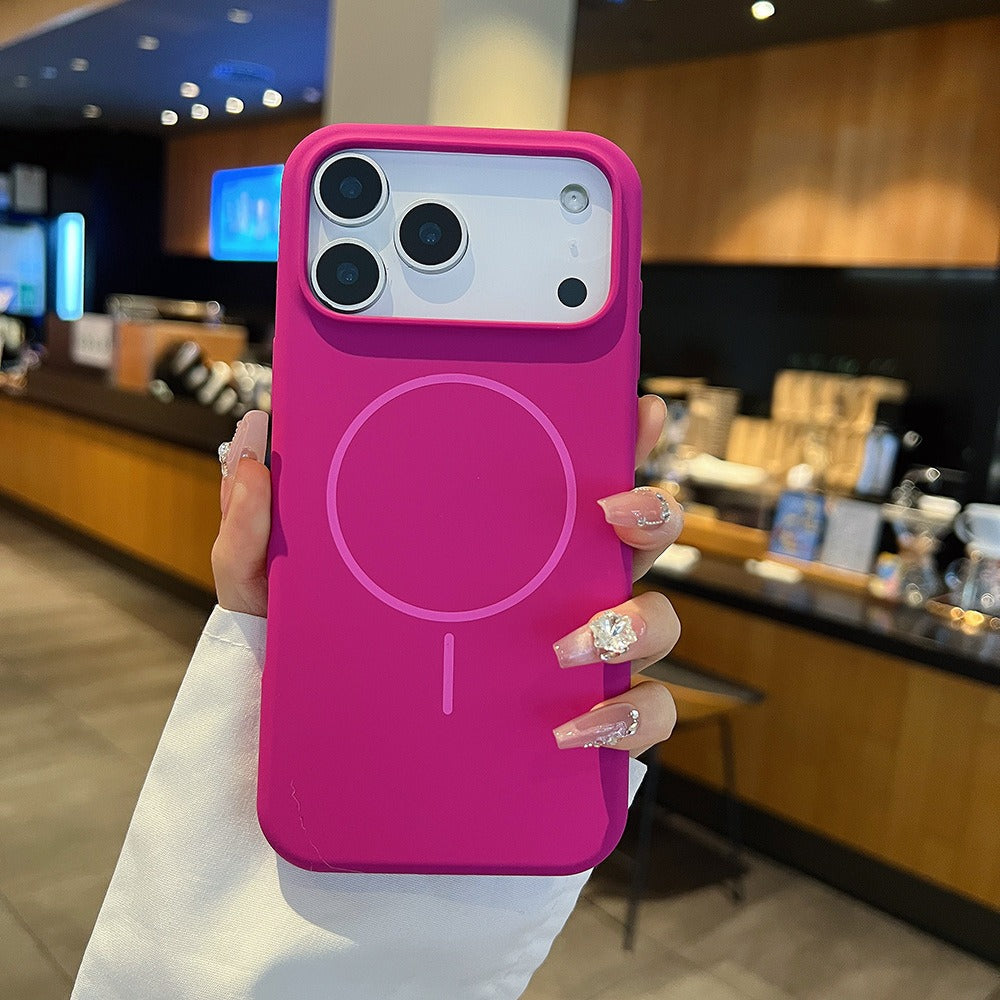 Large Hole Silicone Magnetic iPhone Case
