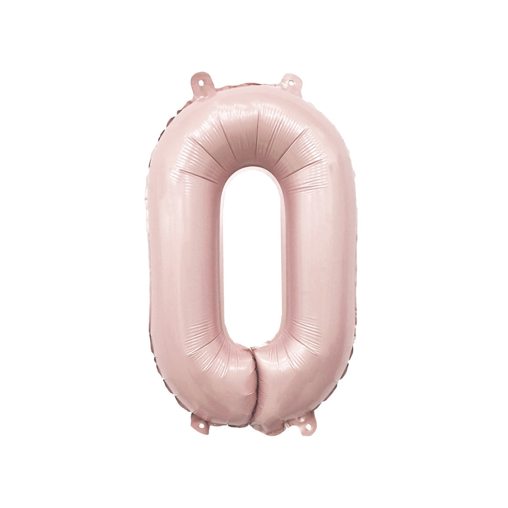 Blush Number Balloon | 32" Giant Pink Foil | Numbers 0-9