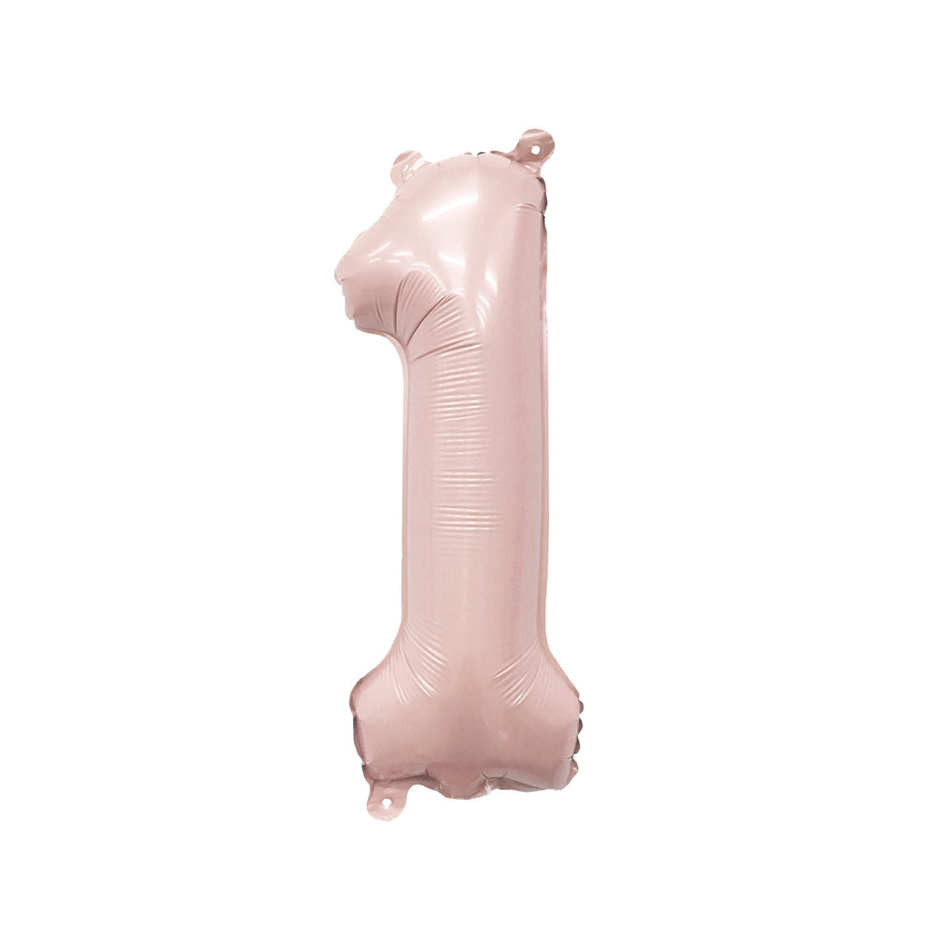 Blush Number Balloon | 32" Giant Pink Foil | Numbers 0-9