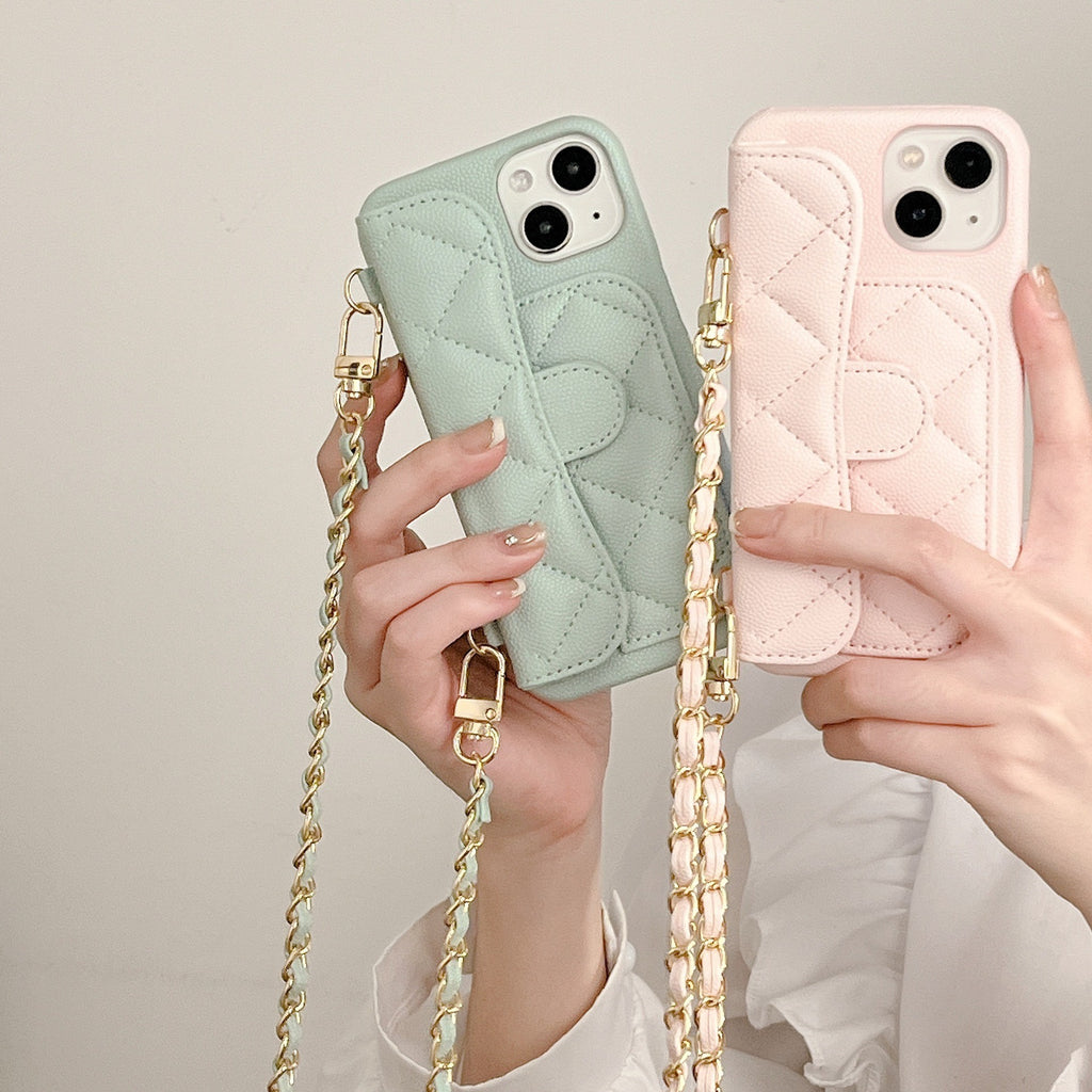 Crossbody Rope Phone Case with Card Holder