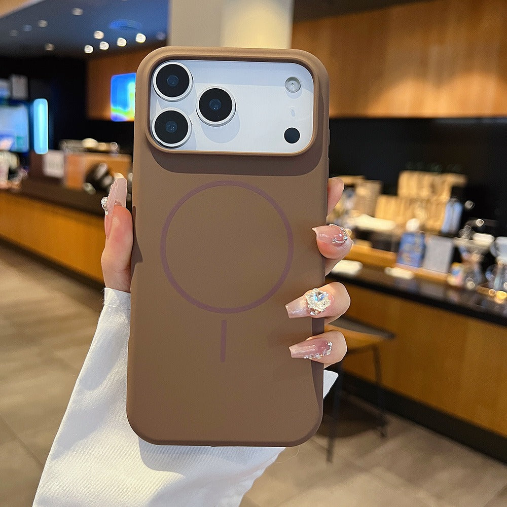 Large Hole Silicone Magnetic iPhone Case