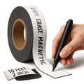 Magnetic Dry Erase Tape 10 Ft x 2 Inch White Magnetic Strip Blank Magnets to Write On Dry Erase Strips Magnet Tape Roll Custom Writable Flexible Tape for Whiteboards Shelves Bus Seats Lockers
