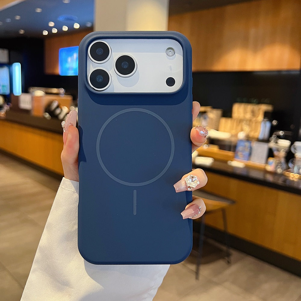 Large Hole Silicone Magnetic iPhone Case