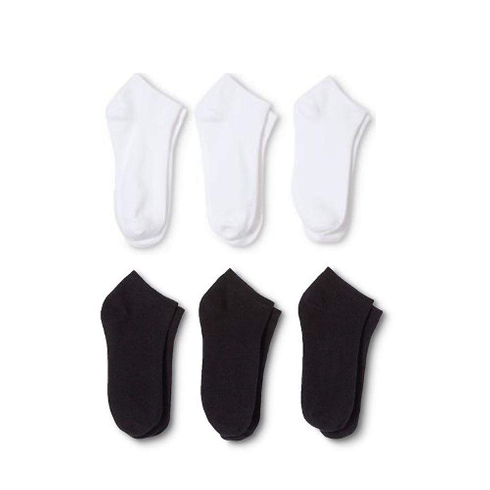 60 Pairs Women's Low Cut No Show Socks 9-11 or 6-8 Black or White - Bulk Wholesale