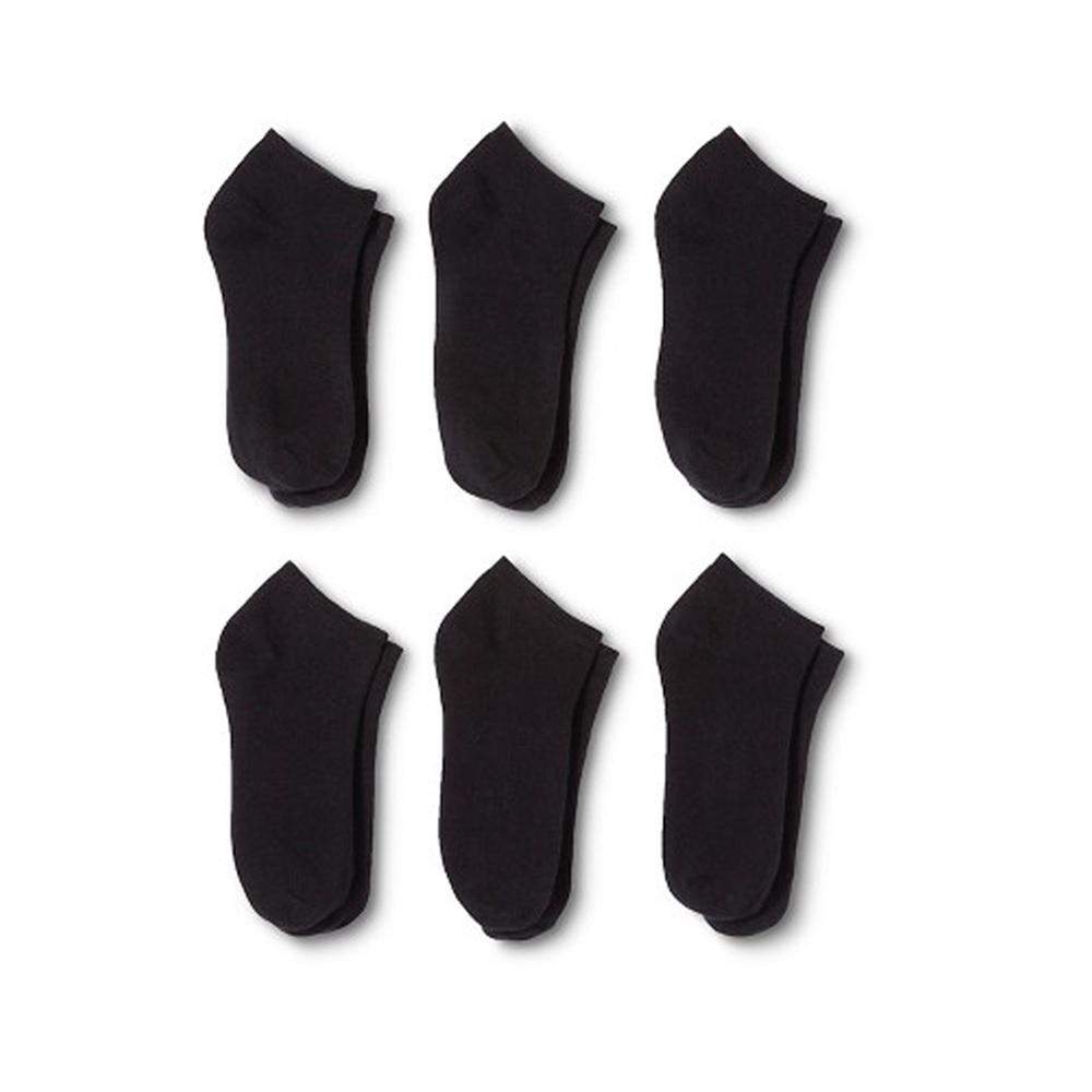 24 Pairs Women's Low Cut No Show Socks 9-11 or 6-8 Black or White or Mixed