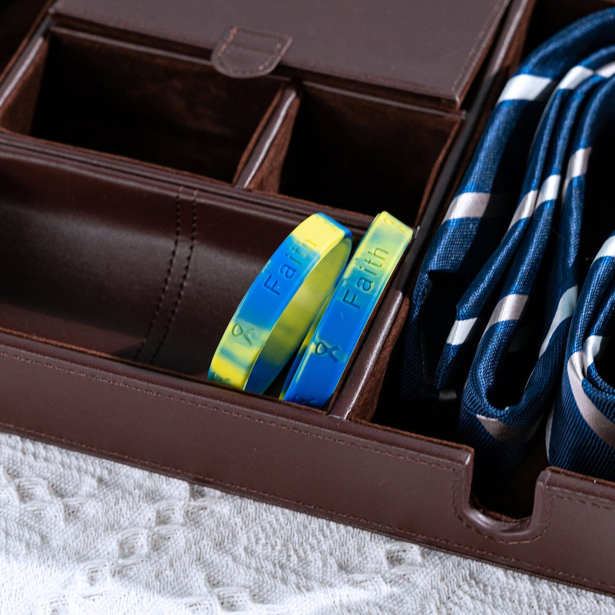 5/10/50/100 Blue & Yellow Silicone Bracelets