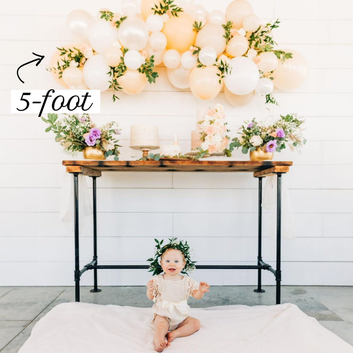 Boho Neutral Balloon Garland Kit | Blush, White, Sand and Pearl