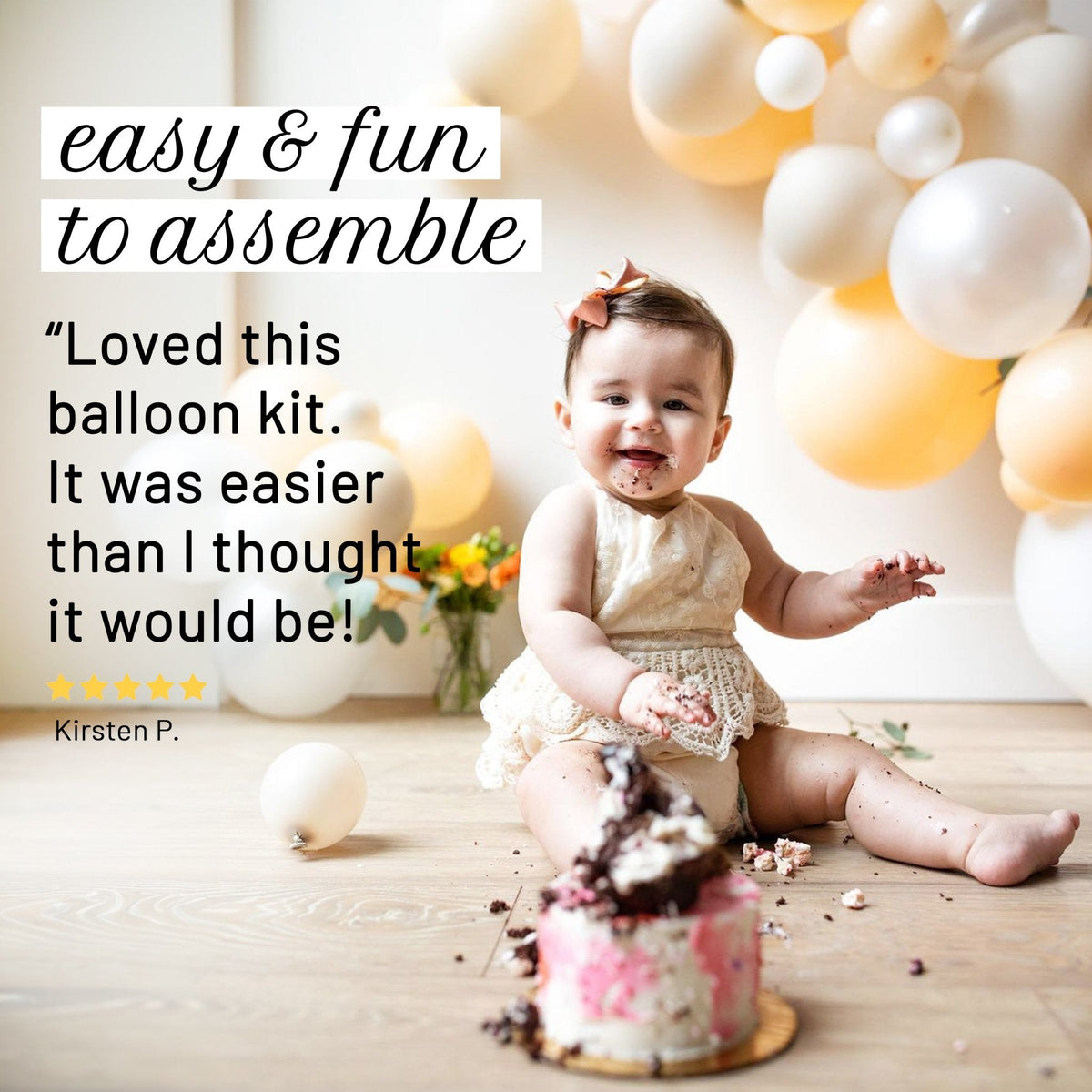 Boho Neutral Balloon Garland Kit | Blush, White, Sand and Pearl