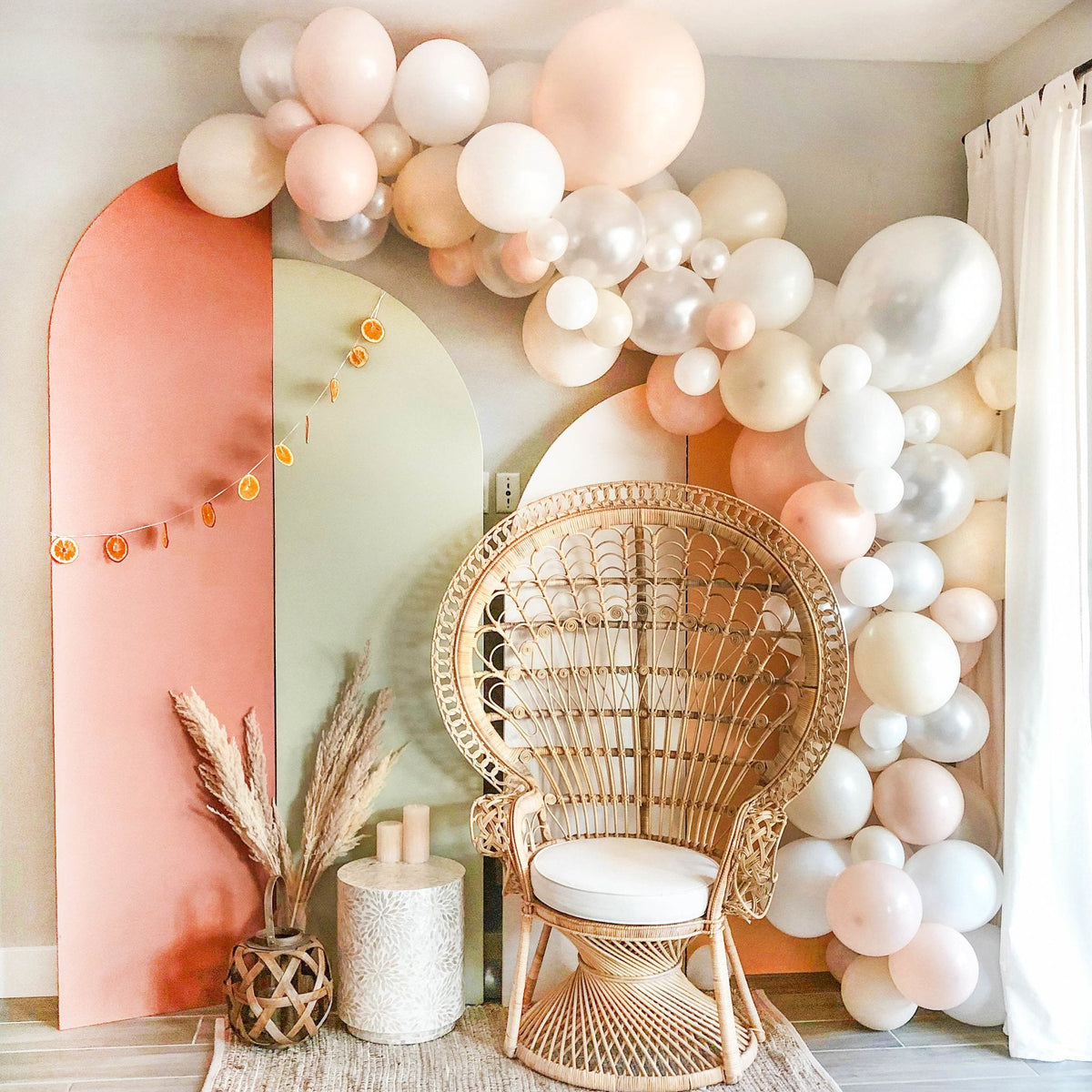 Boho Neutral Balloon Garland Kit | Blush, White, Sand and Pearl
