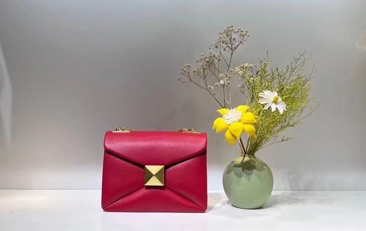 Candy-Green Leather Tote Bag