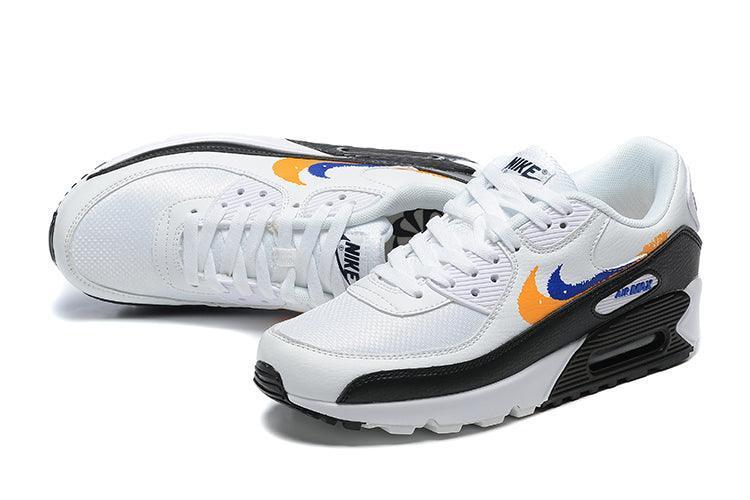 Nike Air Max 90 'Double Swoosh White Black Gold Royal'