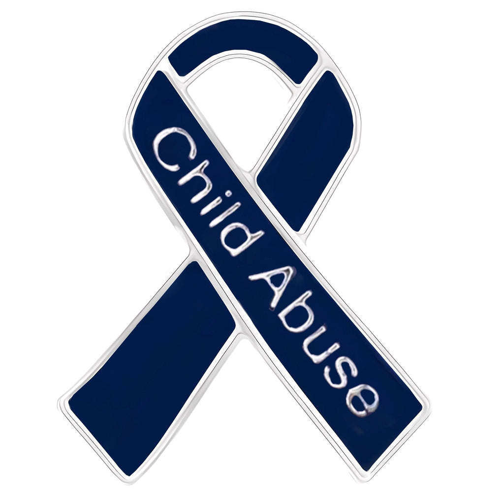 1/10/25/100 Bulk Child Abuse Awareness Ribbon Pins