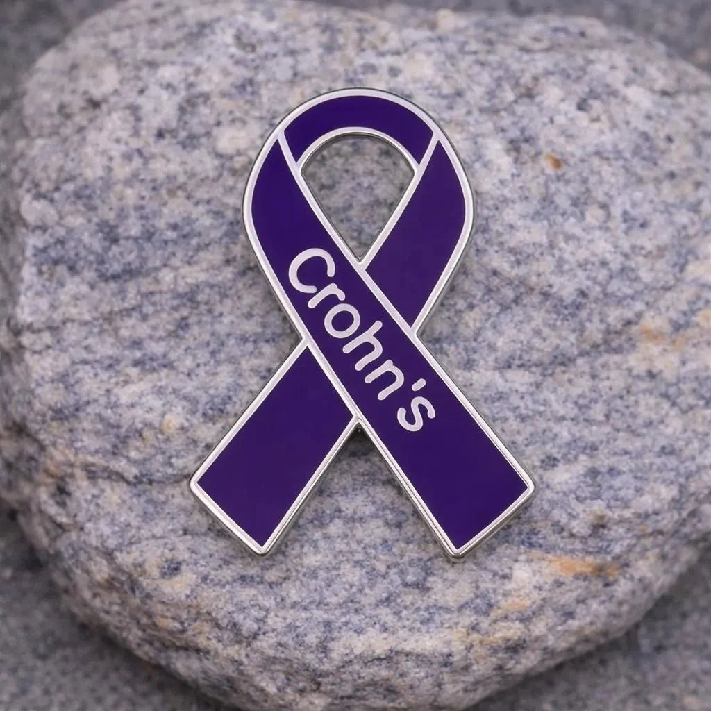 1/10/25/100 Bulk Crohn's Disease Awareness Ribbon Pins
