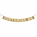 Customizable Gold Fringe Reusable Party Banner