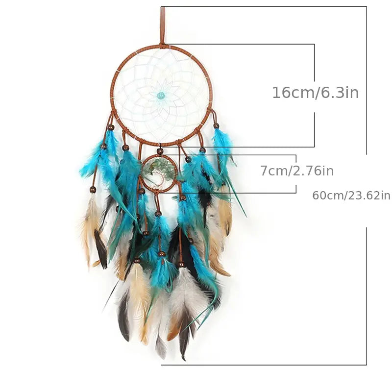 Double Circle Tree of Life Dream Catcher (1pc)