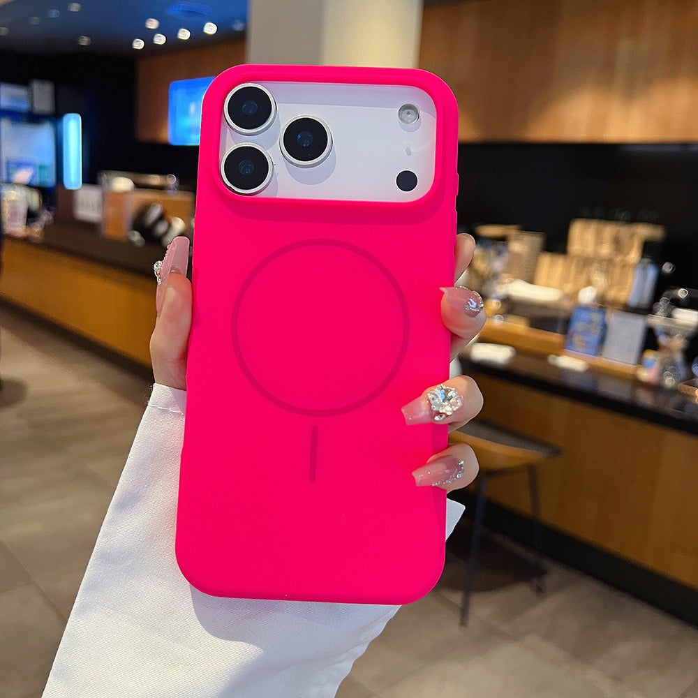 Large Hole Silicone Magnetic iPhone Case