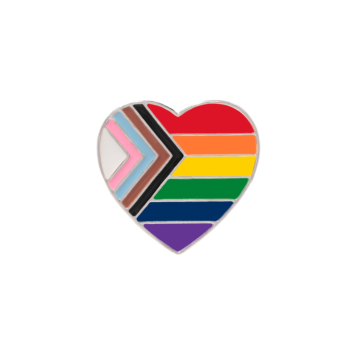 5/10/25/100 Daniel Quasar Flag Heart Pins