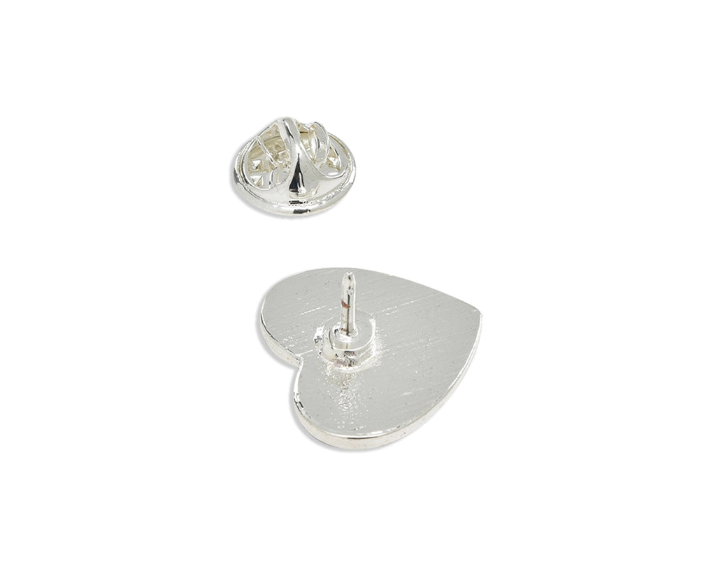 5/10/25/100 Daniel Quasar Flag Heart Pins