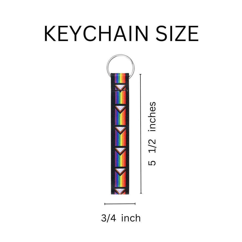5/10/25/100 Bulk Daniel Quasar Flag Lanyard Style Keychains