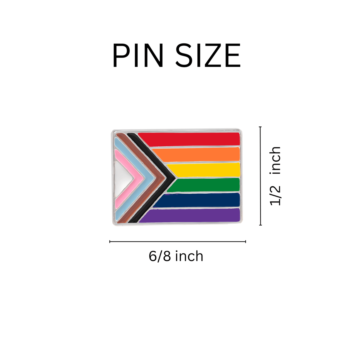 5/10/25/100 Daniel Quasar Flag Lapel Pins