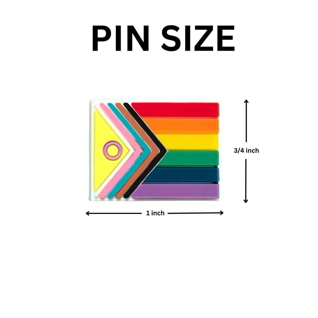 10/21/100/500 Daniel Quasar Intersex-Inclusive Flag Lapel Pins