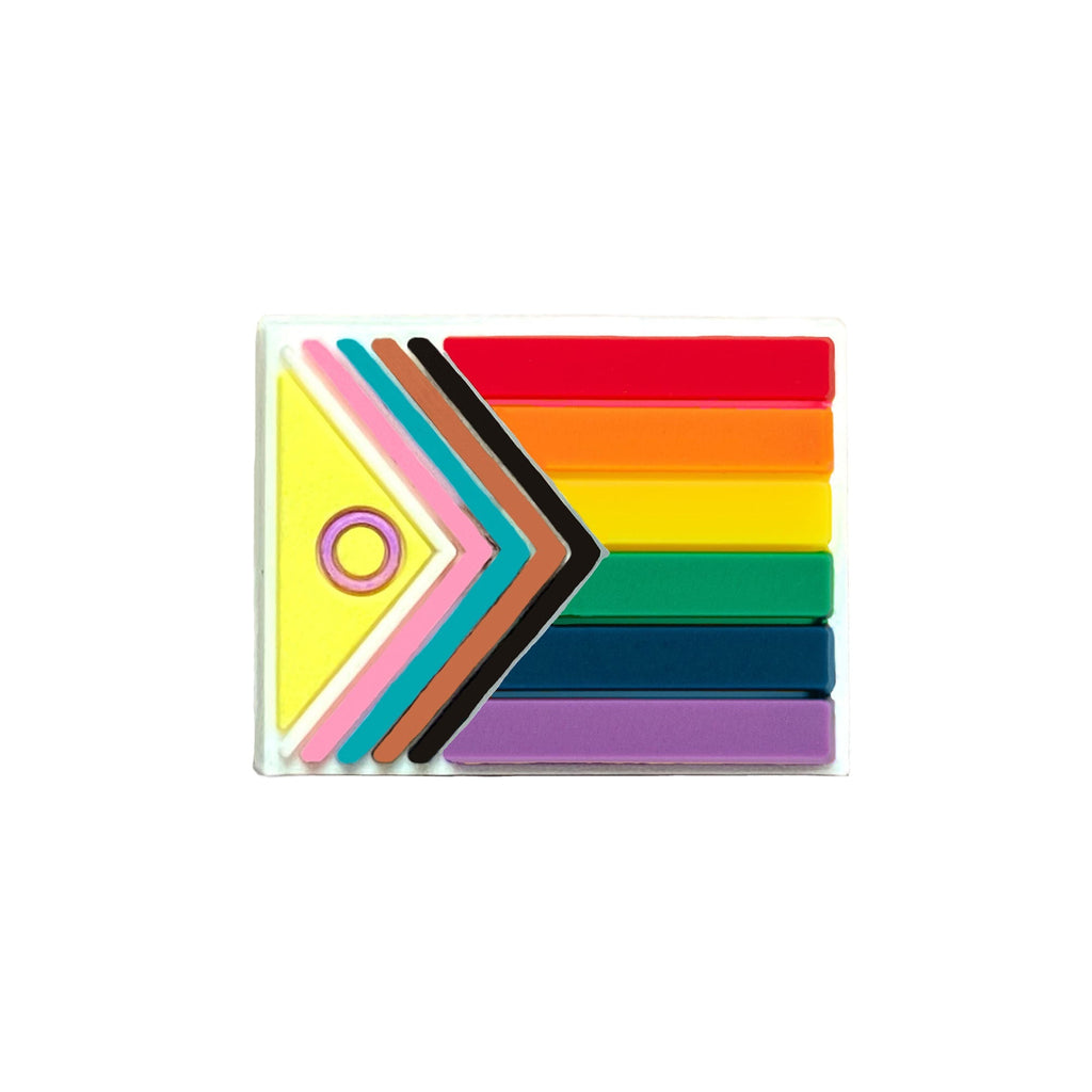 10/21/100/500 Daniel Quasar Intersex-Inclusive Flag Lapel Pins