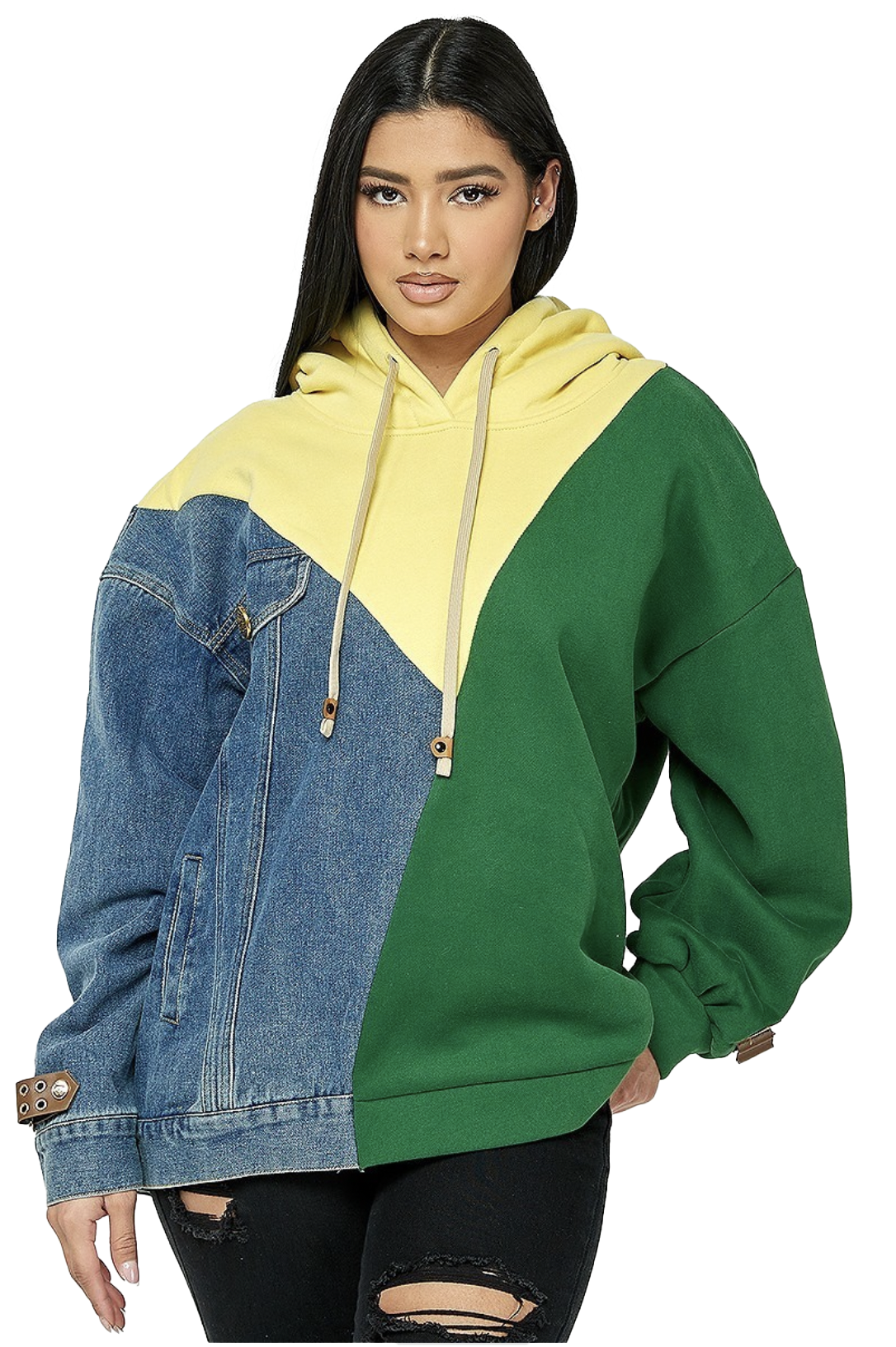 Denim Sweatershirt Hoodie
