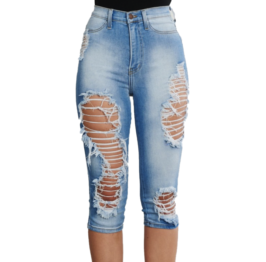 {{P1853}} Long Distressed Shorts