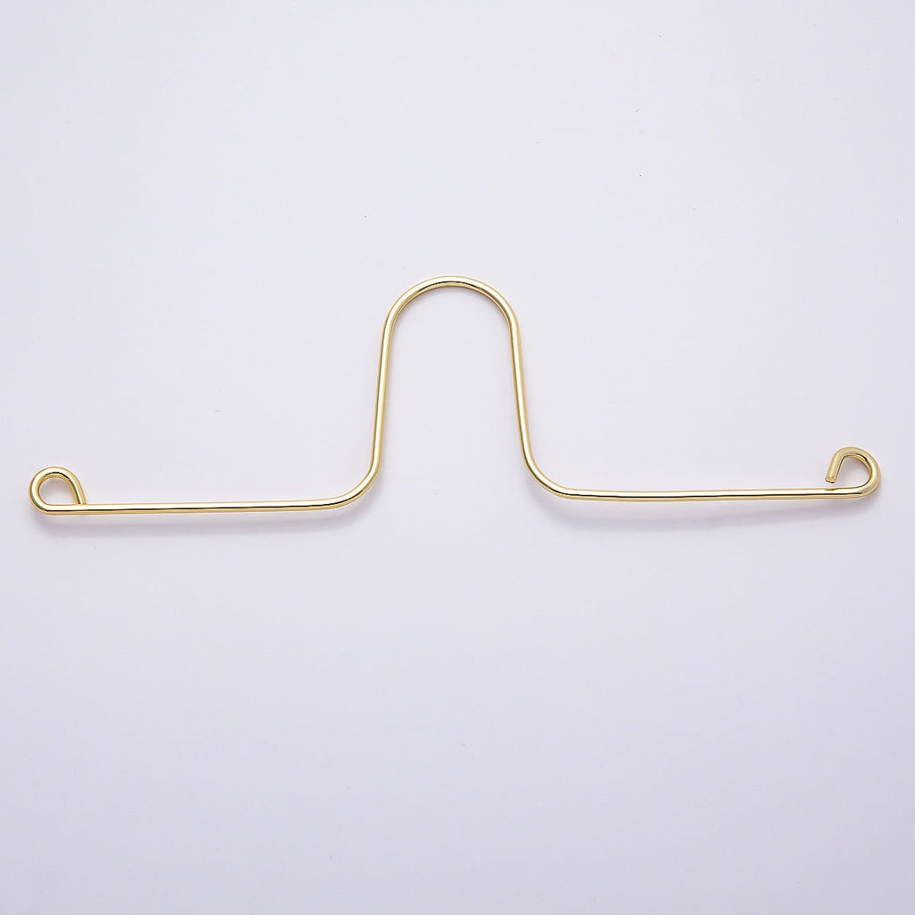 DIY Wire Rearview Mirror Car Charm Hanger Findings Hanging in Gold & Silver | WA-04478 WA-04755