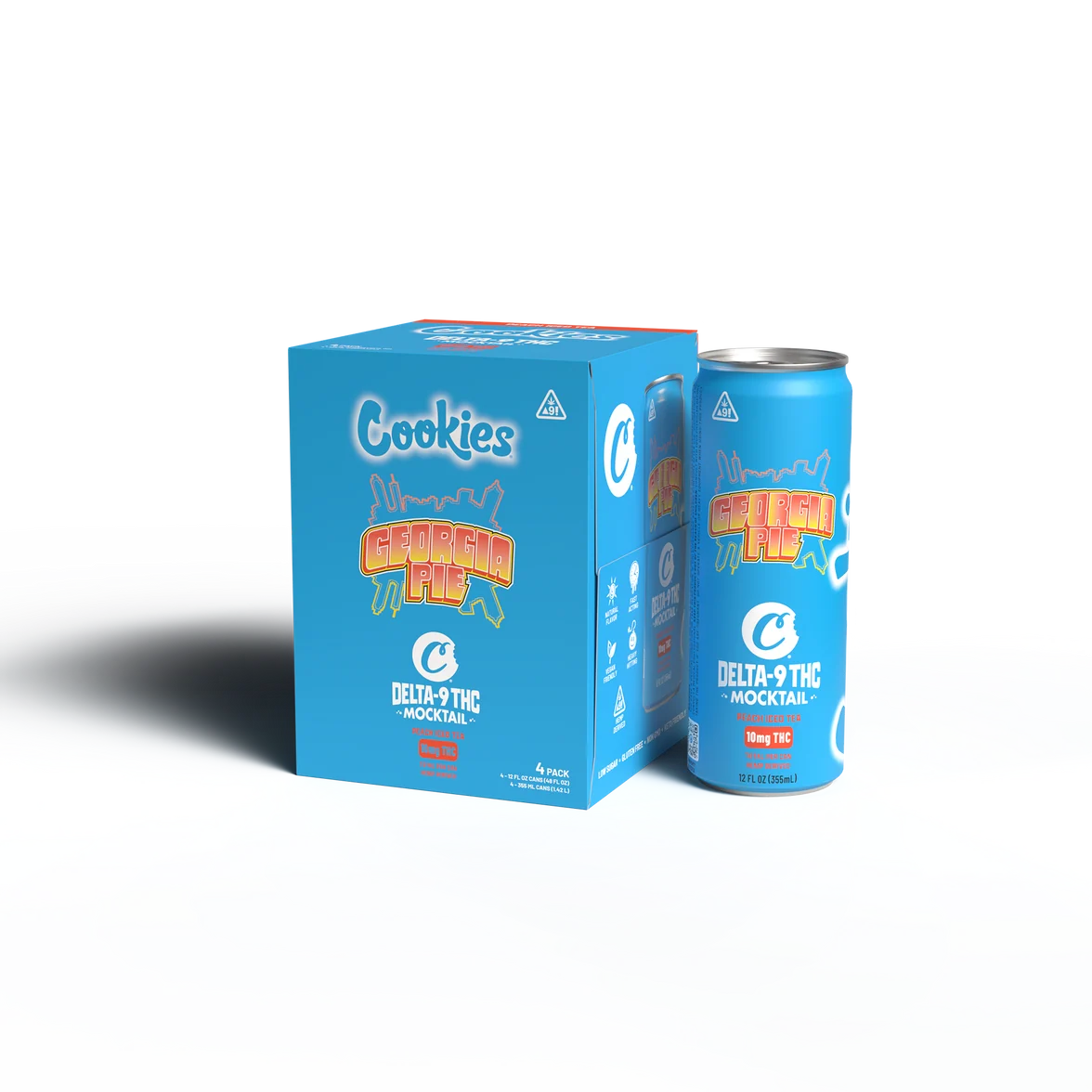Cookies - Delta 9/THC Mocktail Can 10mg - Georgia Pie - 4 Pack