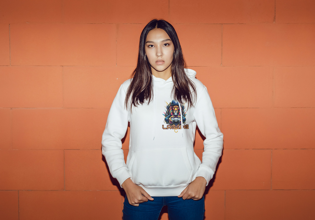 Lagging Lion | Gamer's Grind Hoodie | For the One Who Plays Hard & Lives Harder