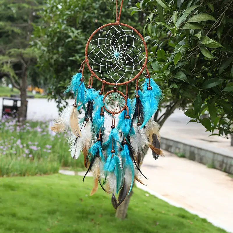 Double Circle Tree of Life Dream Catcher (1pc)