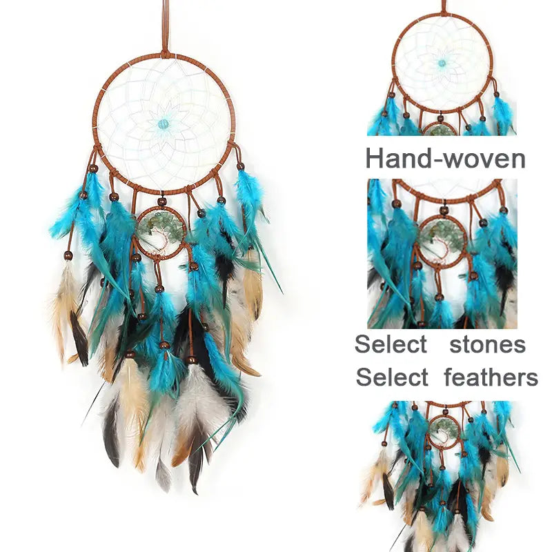 Double Circle Tree of Life Dream Catcher (1pc)