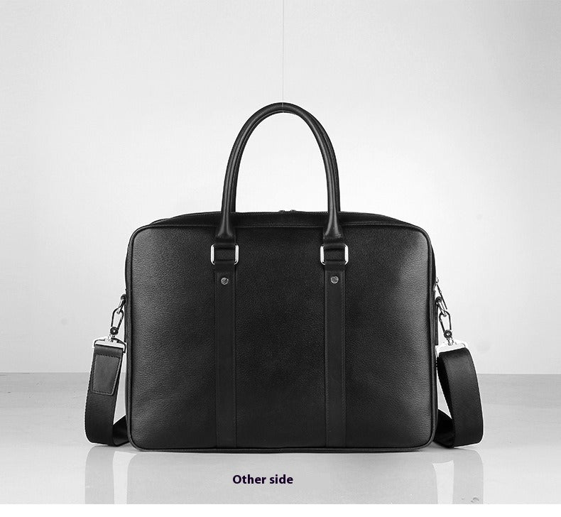Men's Real-leather Business Handbag 14 Inch